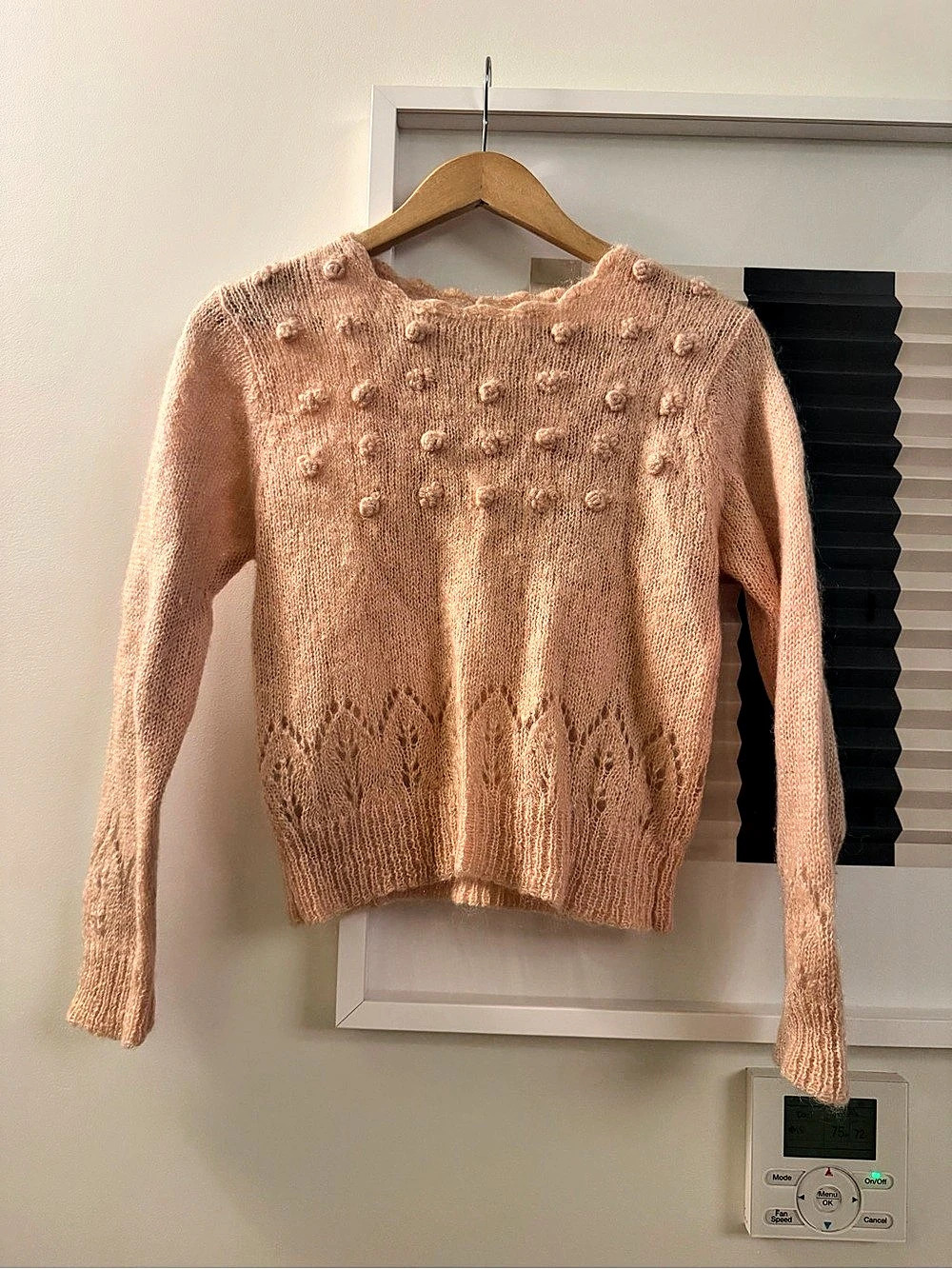 Vintage Pink Mohair knit sweater